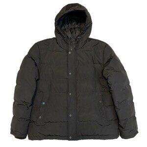 GUESS Black Designer Winter Puffer Parka Coat - Womens XXL